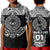 (Custom Personalised) Marquesas Islands Polo Shirt KID Marquesan Tattoo Simplified Version - Black LT8 Unisex Black - Polynesian Pride