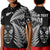 (Custom Personalised) New Zealand Haka Rugby Maori Polo Shirt KID Silver Fern Vibes - Black LT8 Unisex Black - Polynesian Pride