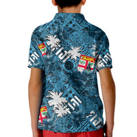 Fiji Hibiscus Polo Shirt KID Hawaii Style No.1 LT6 - Polynesian Pride