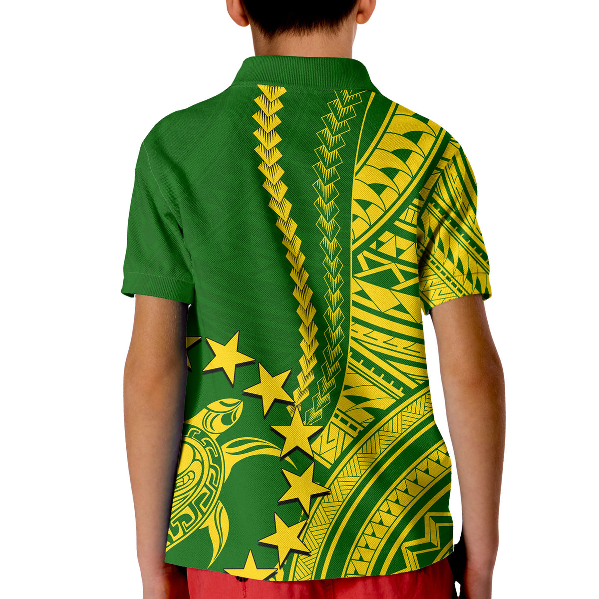 Cook Islands Polynesian Polo Shirt KID LT6 - Polynesian Pride