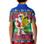 New Caledonia Christmas Polo Shirt KID Cool Santa Claus LT6 - Polynesian Pride
