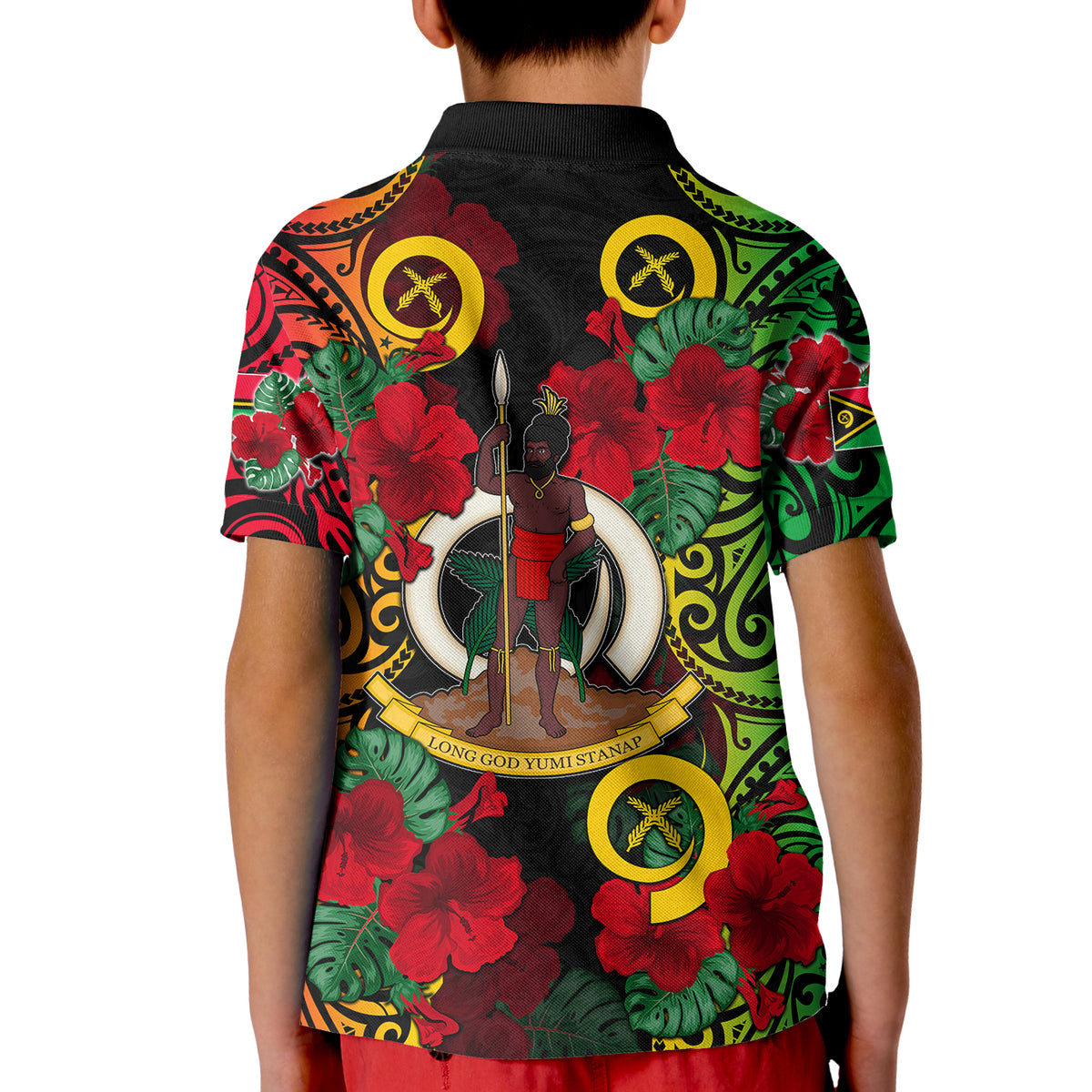 Vanuatu Yumi 42 Polo Shirt KID LT6 - Polynesian Pride