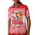 Tonga Christmas Polo Shirt KID Cool Santa Claus LT6 Unisex Red - Polynesian Pride
