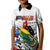 (Custom Personalised) Papua New Guinea And Solomon Islands Polo Shirt KID LT6 Unisex White - Polynesian Pride