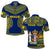 Custom Niue Polo Shirt Hiapo Mix Polynesian Happy Constitution Day LT14 Blue - Polynesian Pride