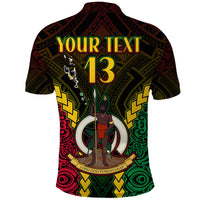 (Custom Text and Number) Vanuatu Indigenous Polo Shirt Proud To Be Ni Vanuatu Polynesian Pattern LT13 - Polynesian Pride