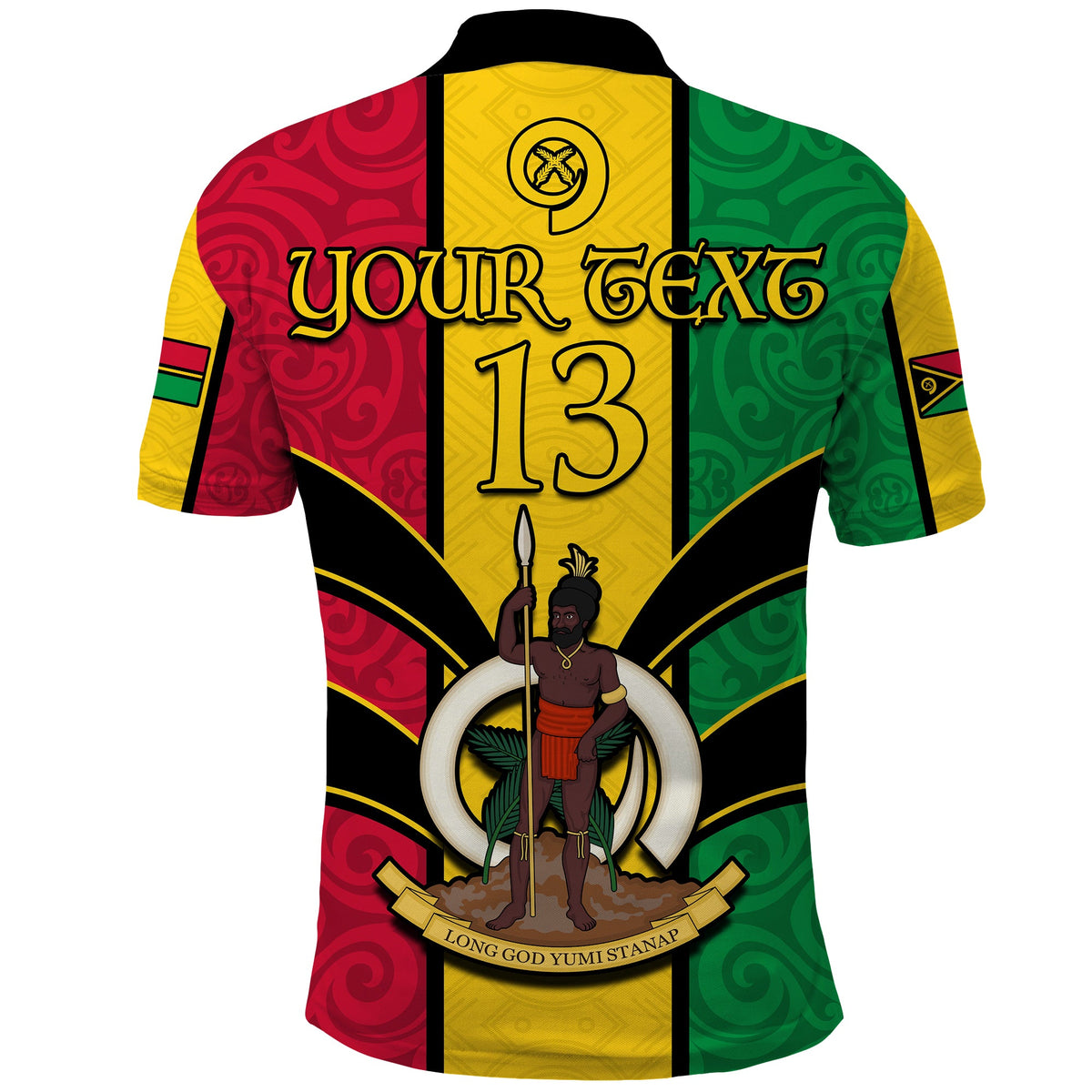 (Custom Text and Number) Vanuatu Polo Shirt Pig Tusk Polynesian LT13 - Polynesian Pride