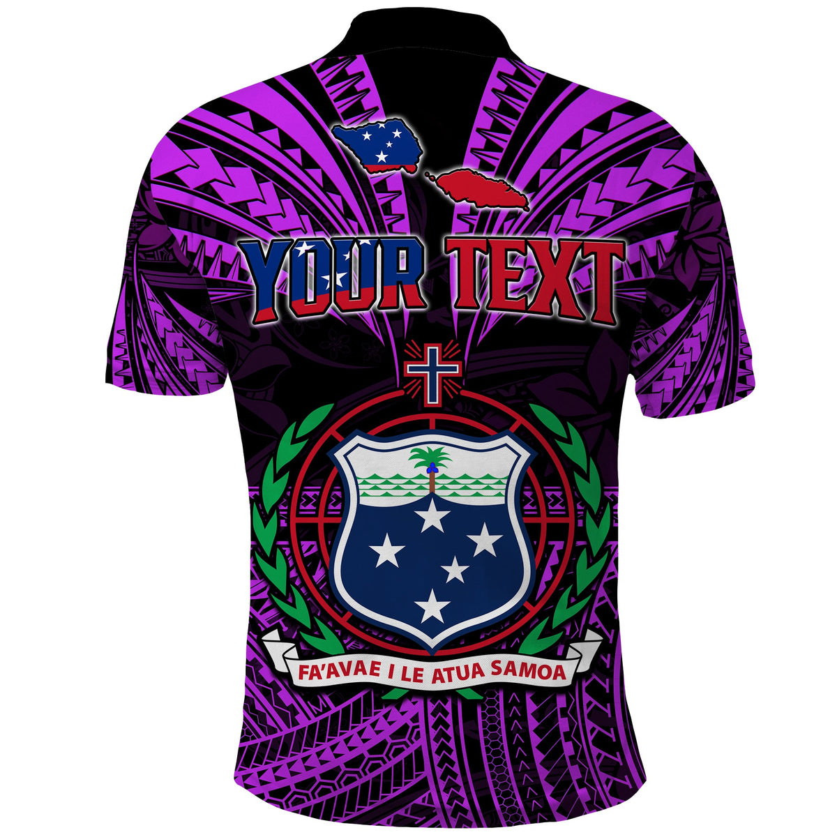 Custom Samoa Tatau Polo Shirt Purple Polynesian Proud Samoan LT13 - Polynesian Pride