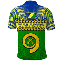Malampa Province Polo Shirt Vanuatu Pig Tusk Polynesian Flag Style LT14 - Polynesian Pride