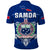 Toa Samoa Rugby Polo Shirt Siamupini Proud Blue LT13 - Polynesian Pride