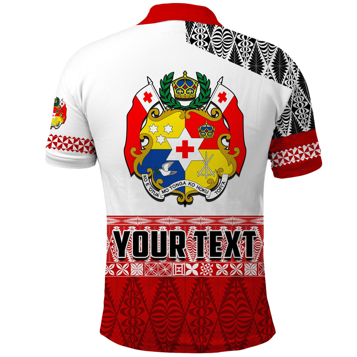 Custom Tonga Rugby Polo Shirt Kupesi Ngatu Mate Maa Tonga LT13 - Polynesian Pride