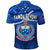 Samoa Rugby Polo Shirt Manu Samoa Polynesian Hibiscus Blue Style LT14 - Polynesian Pride