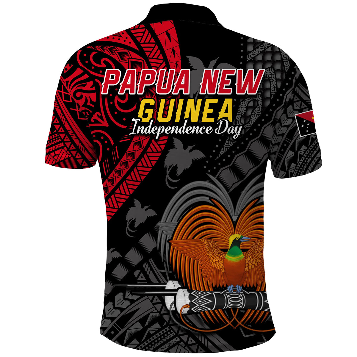 Papua New Guinea Polo Shirt Raggiana Birds Of Paradise Happy 47th Independence Day LT13 - Polynesian Pride