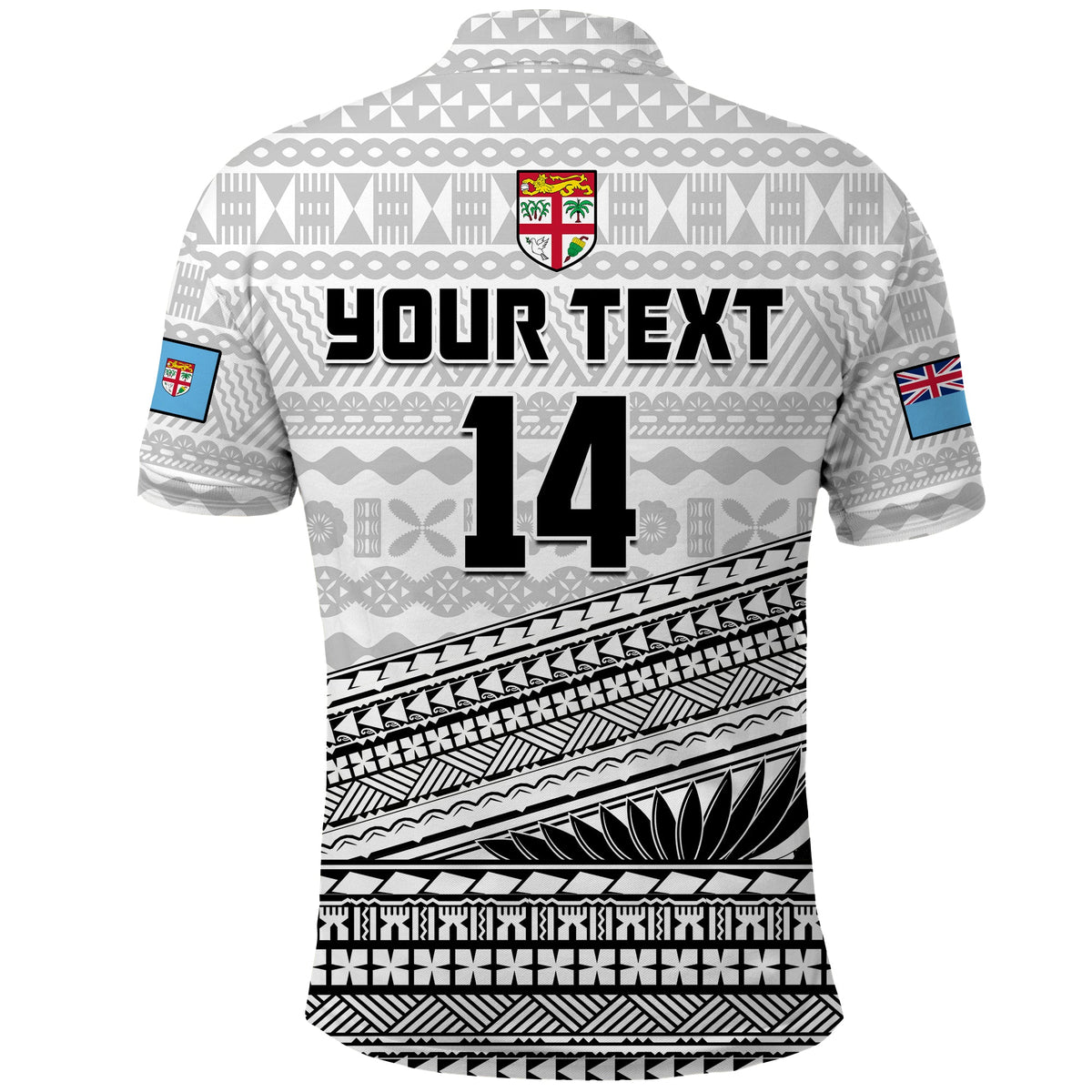 (Custom Text and Number) Fiji Sevens Rugby Polo Shirt Fijian 7s Tapa Polynesian Art LT14 - Polynesian Pride
