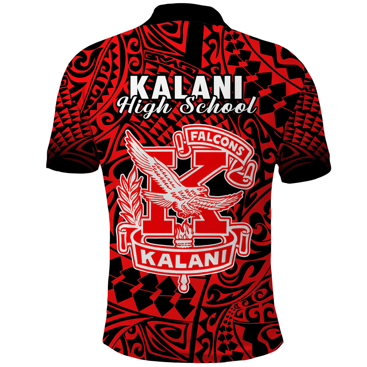 Hawaii Polo Shirt Kalani High School Tribal Kakau LT14 - Polynesian Pride