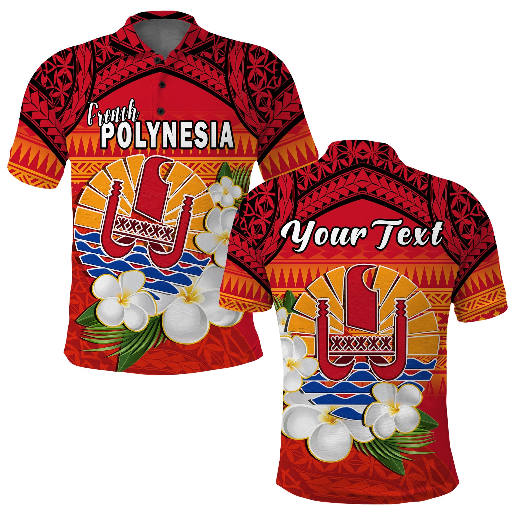 Custom French Polynesia Polo Shirt Happy Internal Autonomy Day Special Version LT14 Adult Red - Polynesian Pride