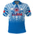(Custom Text and Number) Samoa Rugby Polo Shirt Personalise Toa Samoa Polynesian Pacific Blue Version LT14 - Polynesian Pride