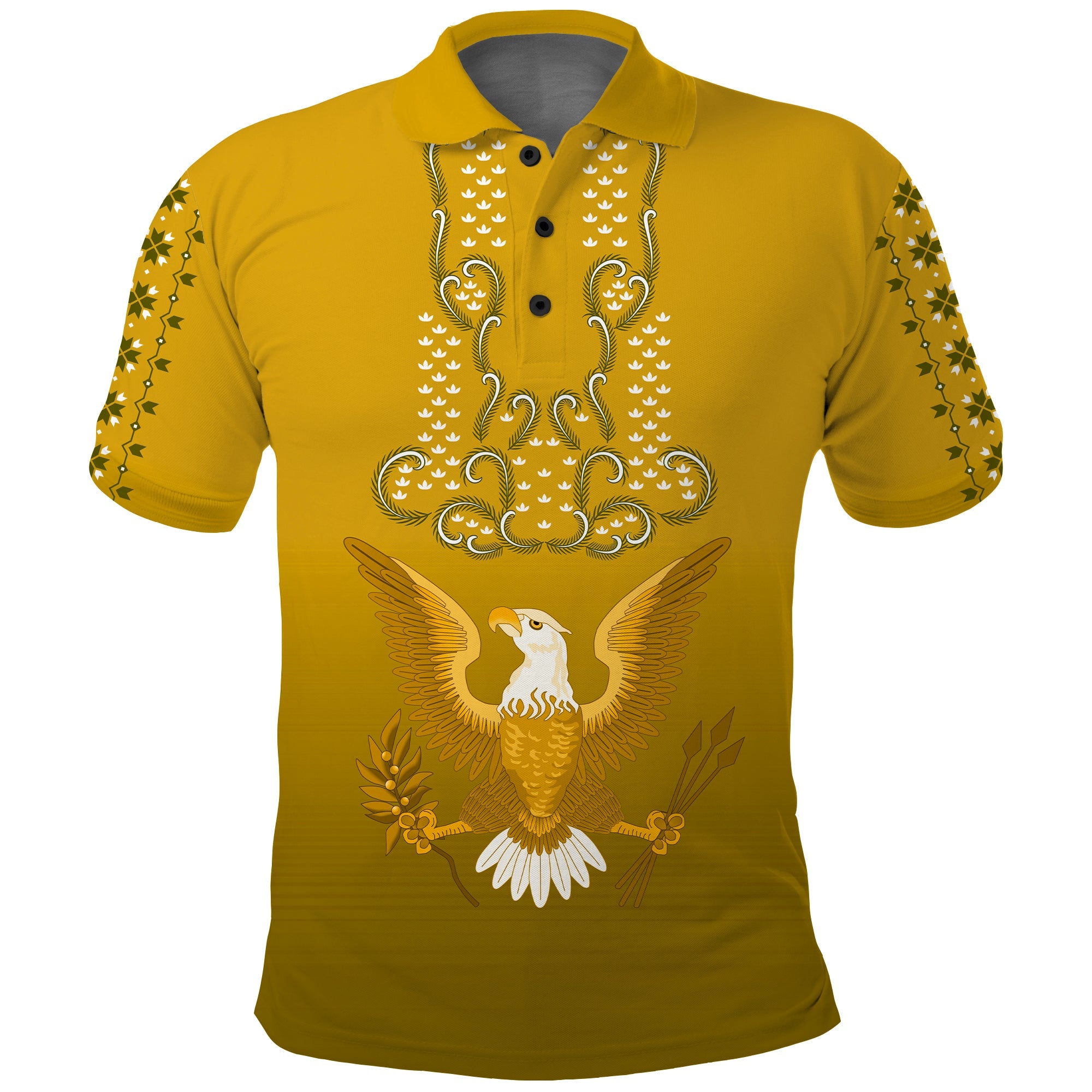 Custom Philippines Polo Shirt Sun Filipino Gold Barong LT13 Gold - Polynesian Pride
