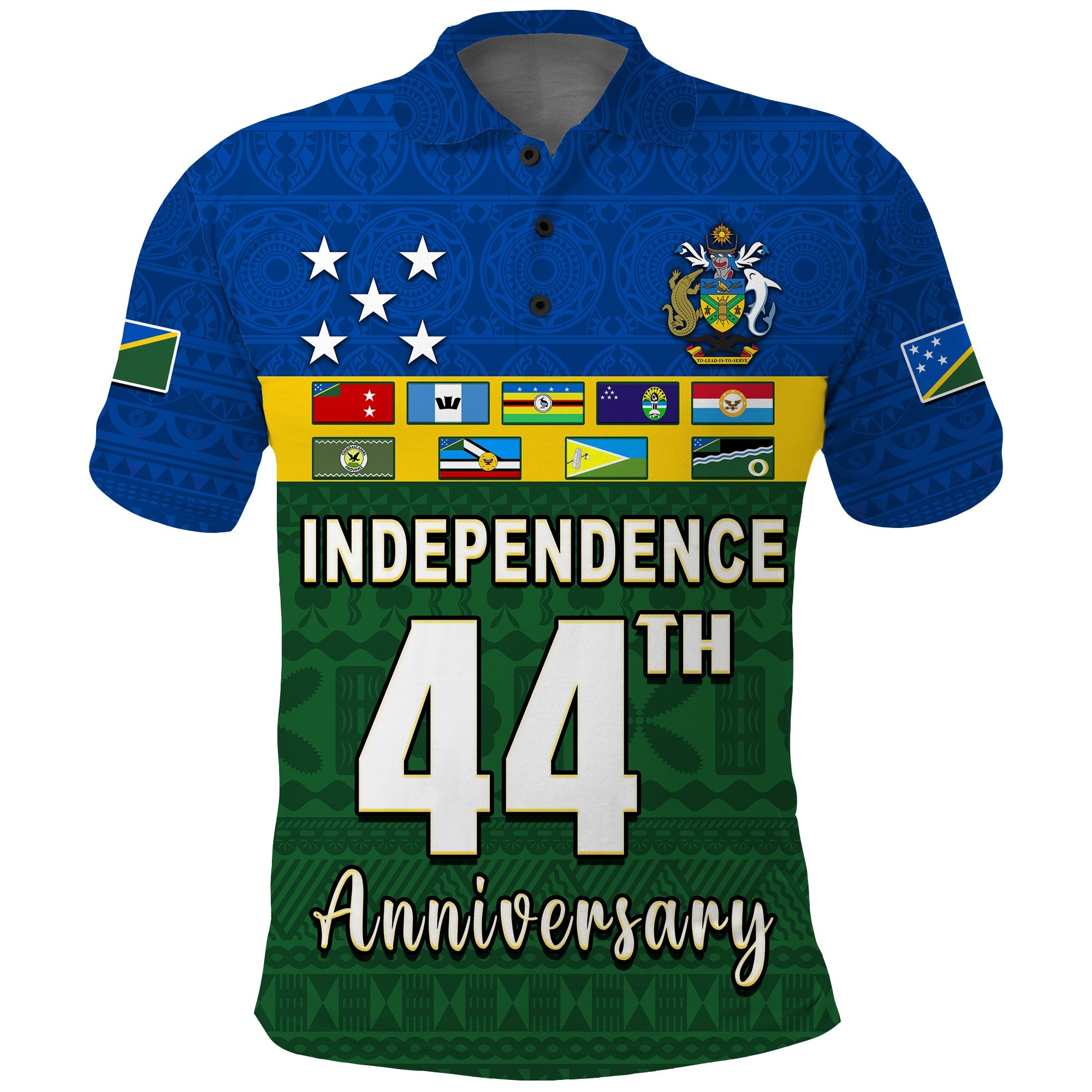 Solomon Islands National Day Polo Shirt Independence Day Tapa Pattern LT13 Green - Polynesian Pride