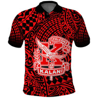 (Custom Text and Number) Hawaii Polo Shirt Kalani High School Tribal Kakau LT14 - Polynesian Pride