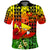 Hawaii Flowers Polo Shirt Color Tribal Pattern Hawaiian LT13 Reggae - Polynesian Pride