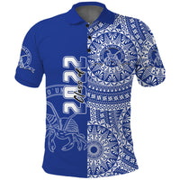 (Custom Text and Number) Tupou Tonga College Polo Shirt Class Of Year Tongan Ngatu Pattern LT14 - Polynesian Pride