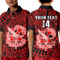 (Custom Text and Number) Hawaii Polo Shirt Kalani High School Tribal Kakau LT14 - Polynesian Pride
