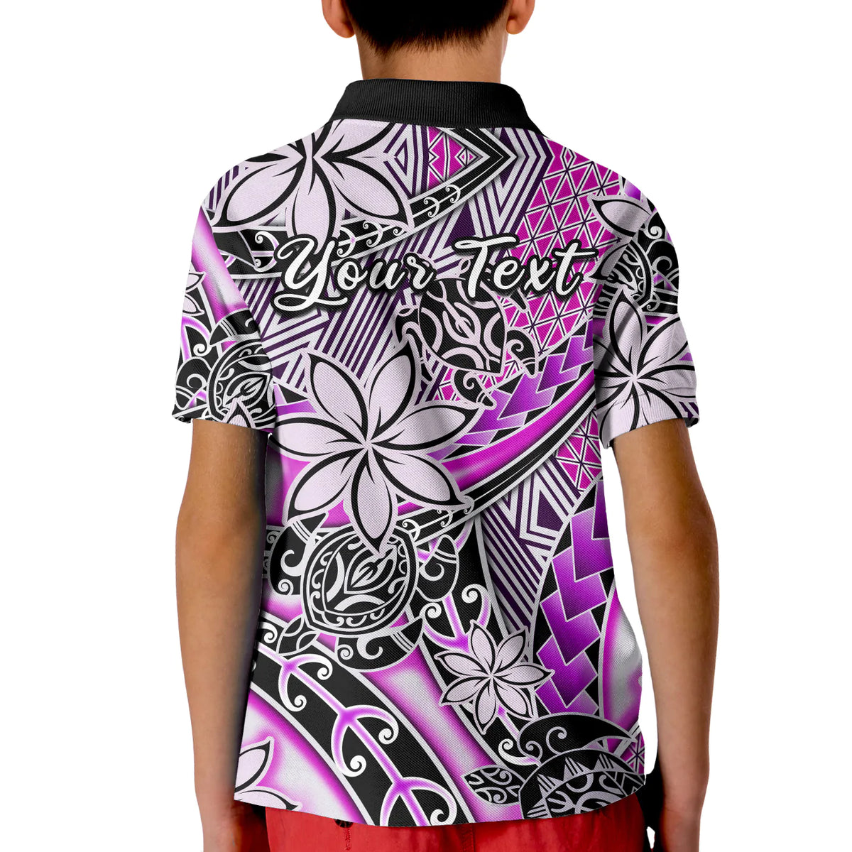 Custom Hawaii Polo Shirt Tribal Plumeria With Polynesian Turtle Ver.02 LT14 - Polynesian Pride
