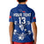 Custom Personalise Text and Number Toa Samoa Rugby Polo Shirt Siamupini Proud Blue LT13 - Polynesian Pride