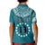 (Custom Text and Number) Cook Islands Tatau Polo Shirt Symbolize Passion Stars Version Blue LT13 - Polynesian Pride