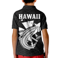 (Custom Personalised) Hawaii Polo Shirt KID Kakau Kanaka Maoli Combine Polynesian Shark Ver.07 LT14 - Polynesian Pride