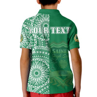Custom Tonga Saineha High School Polo Shirt Tongan Ngatu Pattern LT14 - Polynesian Pride