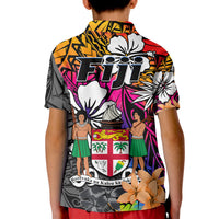 Fiji Tie Dye Polo Shirt Polynesian Tribal Creative Tropical Flowers LT13 - Polynesian Pride