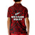 New Zealand Silver Fern Rugby Polo Shirt KID All Black Red NZ Maori Pattern LT13 - Polynesian Pride
