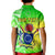 (Custom Personalised) Happy Mangaia Gospel Day Polo Shirt KID Cook Islands Coat Of Arms Polynesian Pattern LT14 - Polynesian Pride