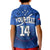 (Custom Text And Number) Samoa Rugby Polo Shirt KID Manu Samoa Polynesian Hibiscus Blue Style LT14 - Polynesian Pride