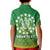Custom Cook Islands Polo Shirt Circle Pattern Mix Sea Turtle Green Version LT14 - Polynesian Pride