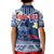 (Custom Personalised) Samoa Polo Shirt KID Samoan Plumeria Flowers Mix Polynesian Pattern LT14 - Polynesian Pride