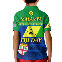Malampa Fiji Day Polo Shirt KID Vanuatu Polynesia mix Flowers LT13 - Polynesian Pride