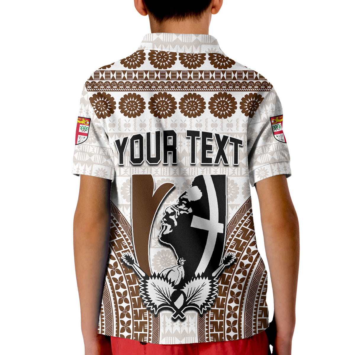 Custom Fiji Rugby Bati Polo Shirt Proud Tapa Pattern LT13 - Polynesian Pride