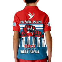 Free West Papua Polo Shirt One People One Soul Strong West Papuan LT13 - Polynesian Pride