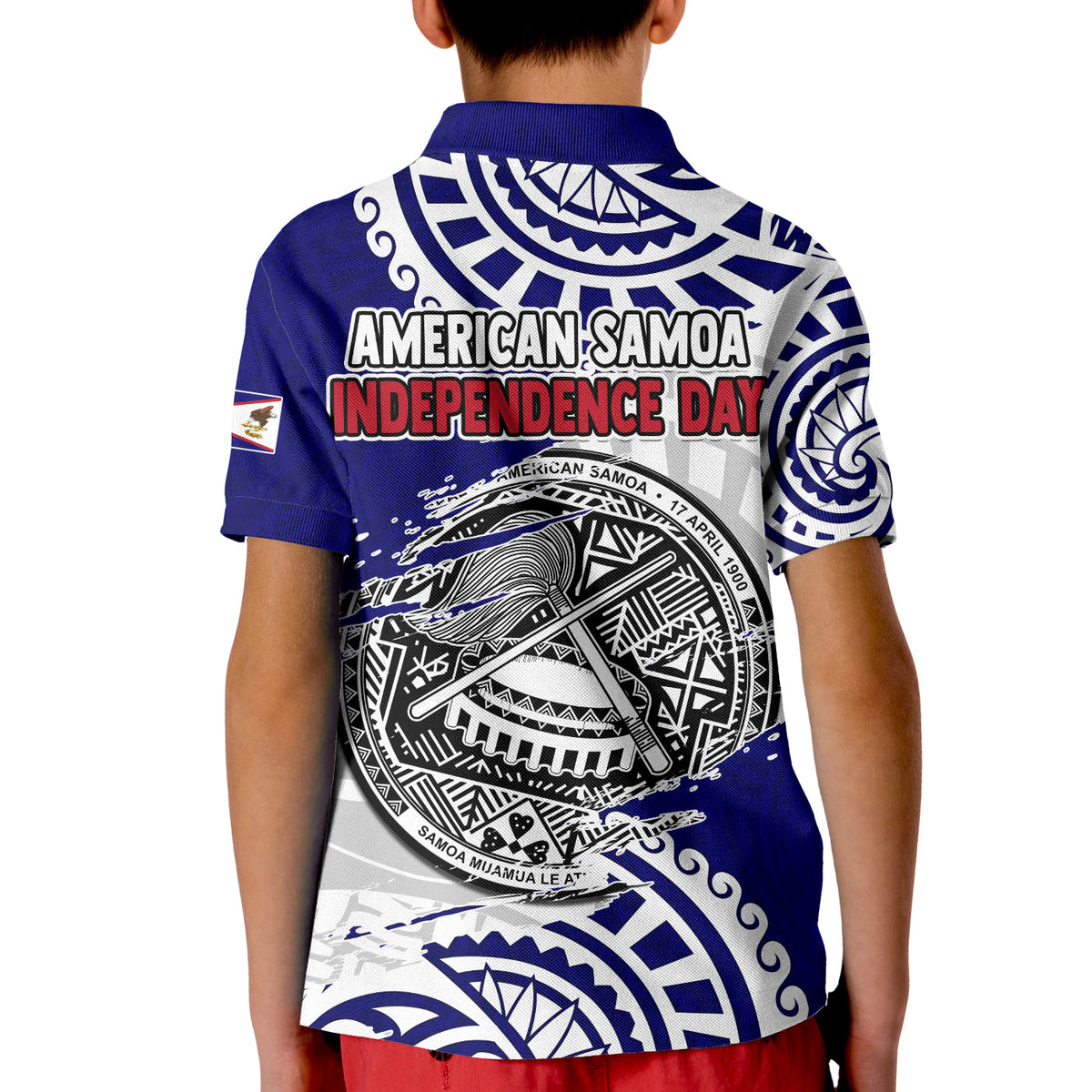 American Samoa Independence Day Polo Shirt KID Polynesian Special Version LT14 - Polynesian Pride