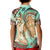 Hawaii Polo Shirt KID Polynesian Shark And Sea Turtle Dreamy Turquoise Artsy LT14 - Polynesian Pride