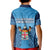 Fiji University Polo Shirt National Fijian Tapa Pattern Blue LT14 - Polynesian Pride