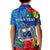 Custom Samoa Polo Shirt Coat Of Arms Mix Tropical Flowers LT14 - Polynesian Pride
