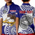 Custom American Samoa Polo Shirt Independence Day Polynesian Special Version LT14 Kid Blue - Polynesian Pride