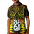 New Zealand Polo Shirt Aotearoa Fern Hei Tiki Gold Style LT13 - Polynesian Pride