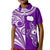 (Custom Text and Number) Rarotonga Cook Islands Polo Shirt Turtle and Map Style Purple LT13 - Polynesian Pride