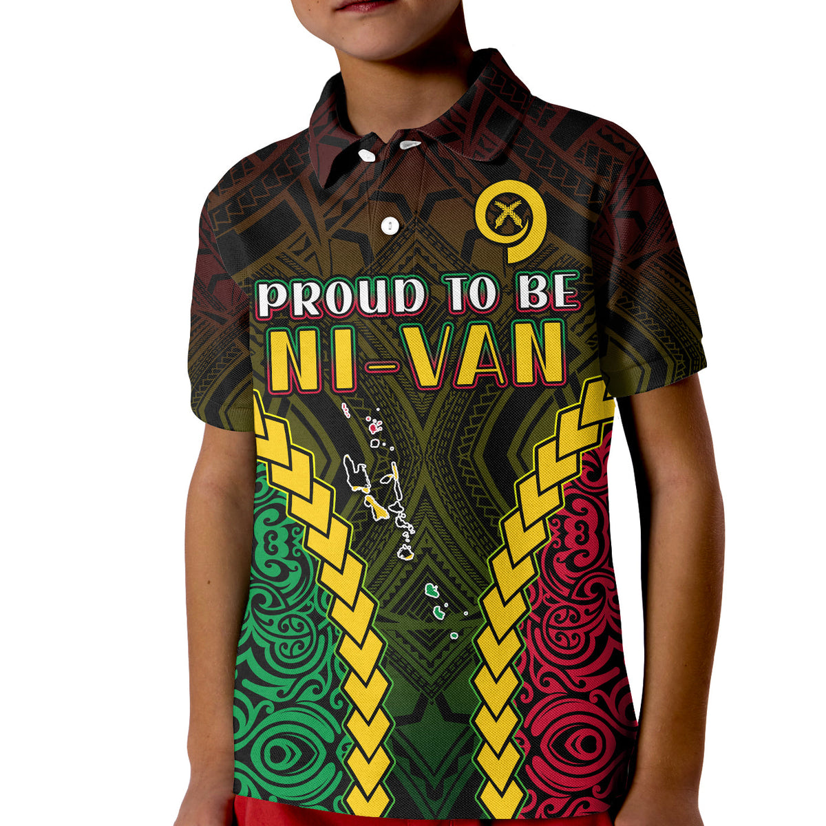 Vanuatu Indigenous Polo Shirt Proud To Be Ni Vanuatu Polynesian Pattern LT13 - Polynesian Pride