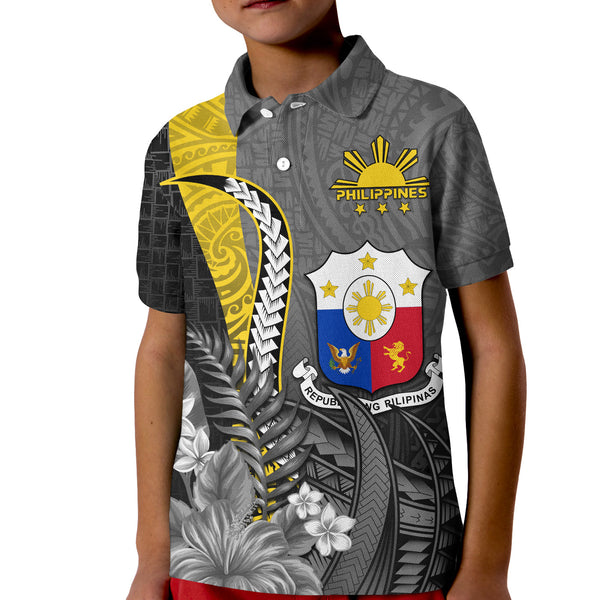 Custom Philippines Sampaguita Polo Shirt Simple Polynesian Sun Filipino ...